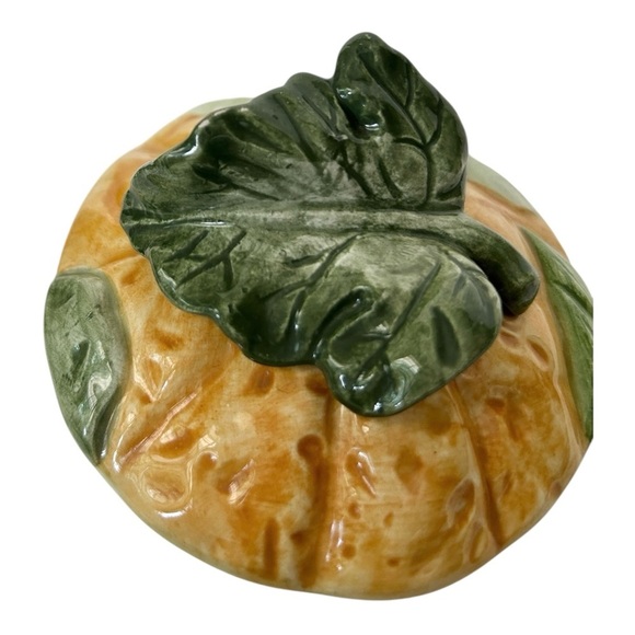 Vtg 1980's FITZ & FLOYD Vegetable Garden Ceramic Teapot w/ Lid 40 oz Multicolor - Picture 5 of 10